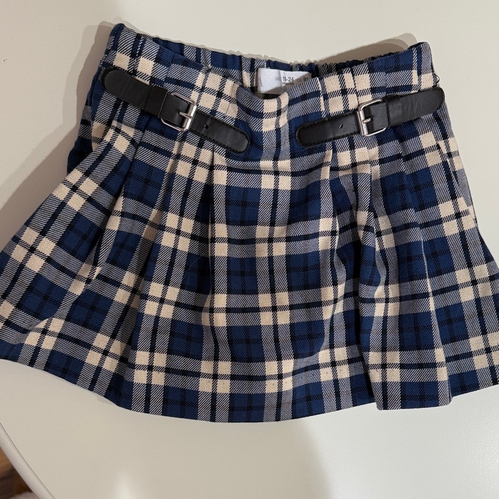 Zara plaid school girl skort